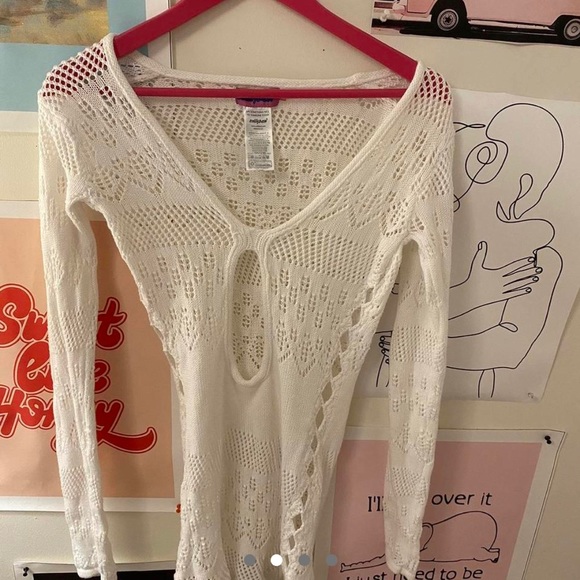 edikted: lotus crohet dress - Picture 3 of 4